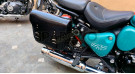 For Royal Enfield Goan Classic 350 Leather Pannier Bags With Mounting - SPAREZO For Royal Enfield Goan Classic 350 Leather Pannier Bags With Mounting - SPAREZO